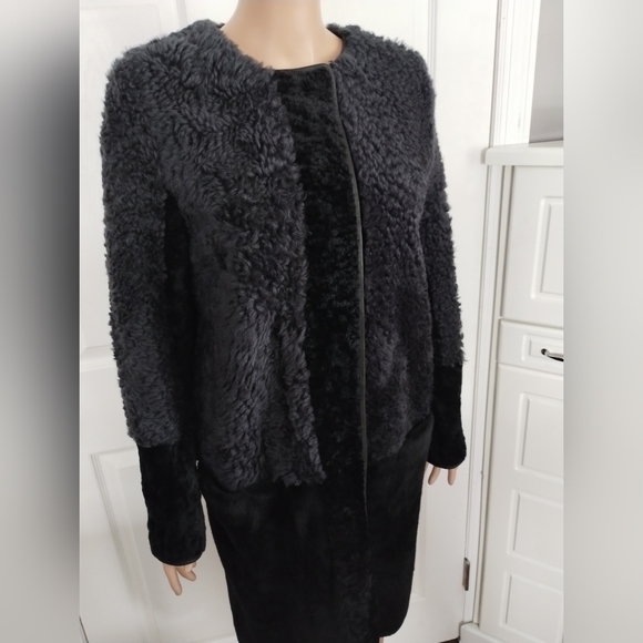 Lanvin Shearlings Black Teddy Jacket Cozy Mid-Length Design 40 - Picture 7 of 12